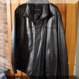 H01. Tommy Hilfiger men's leather jacket. 